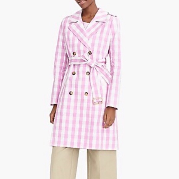J. Crew Jackets & Blazers - J Crew icon trench coat oversized gingham SPR 2019
